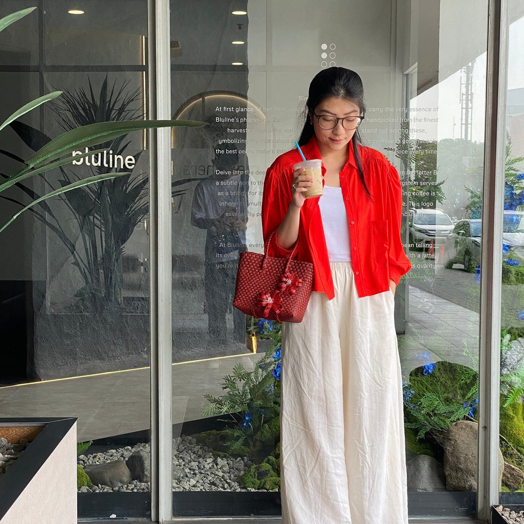 RAJOET - FLORA BAG IN RED SMALL